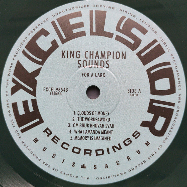 King Champion Sounds : For A Lark (LP, Album, Dar + CD, Album, Promo)