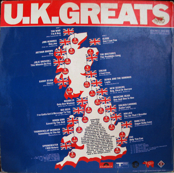 Various : U.K.Greats (LP, Comp)