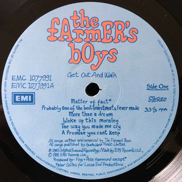 The Farmer's Boys : Get Out & Walk (LP, Album + 12", Single)