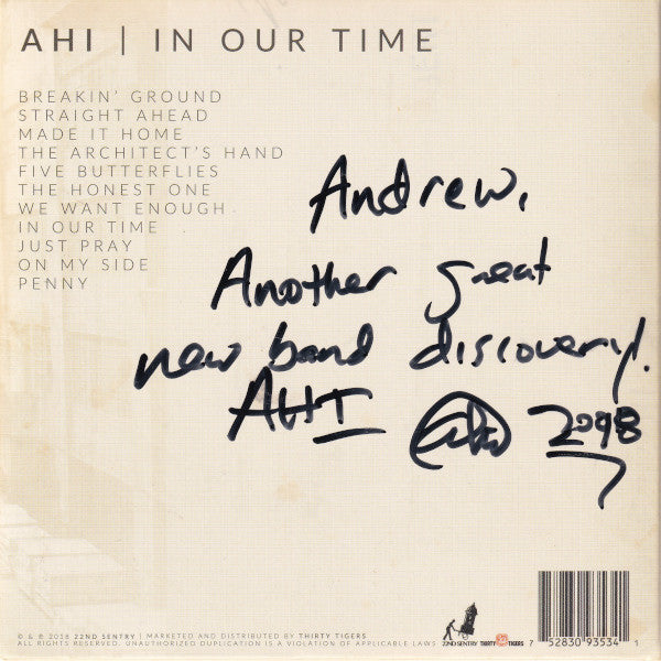 Ahi (3) : In Our Time (CD, Album)