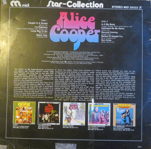 Alice Cooper : Star-Collection (LP, Album, RE)