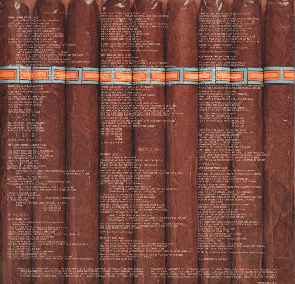 Jefferson Airplane : Long John Silver (LP, Album, Fol)