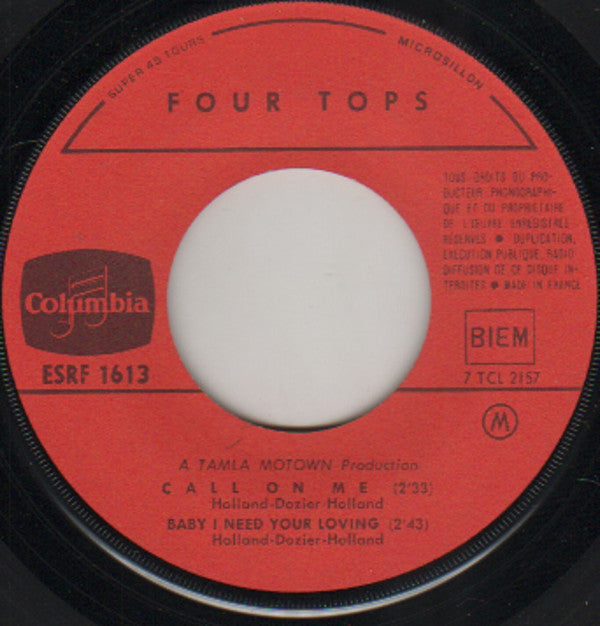 Four Tops : Without The One You Love (7", EP)