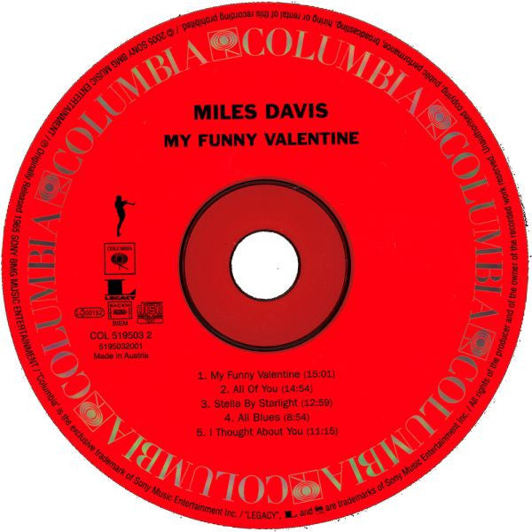 Miles Davis : My Funny Valentine Miles Davis In Concert (CD, Album, RE, RM)