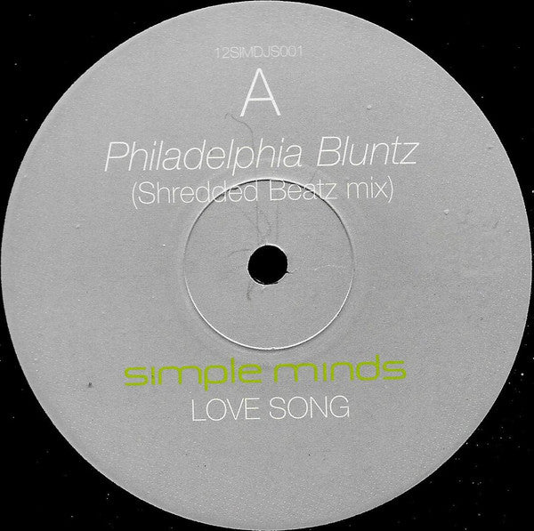 Simple Minds : Love Song / Theme From Great Cities (12", Promo)
