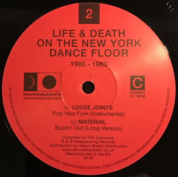 Various : Life & Death On The New York Dance Floor 1980-1983 (Part Two) (2x12", Comp)