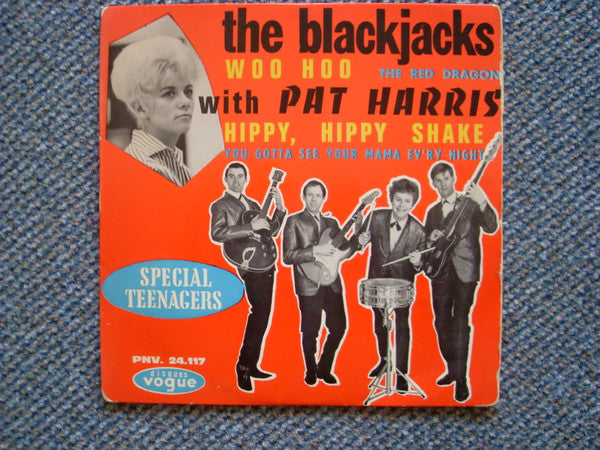 The Blackjacks, Pat Harris : Woo Hoo (7", EP, Mono)