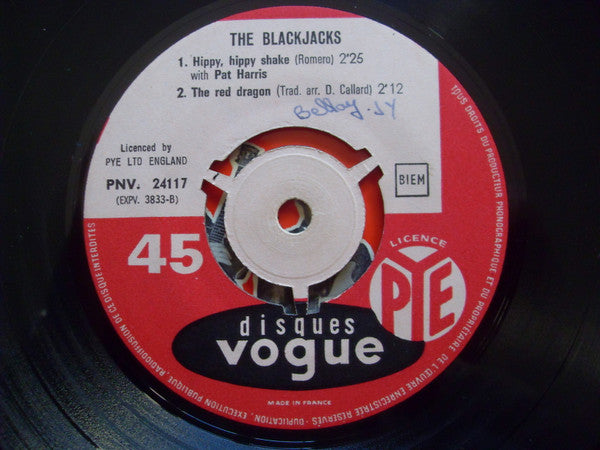 The Blackjacks, Pat Harris : Woo Hoo (7", EP, Mono)