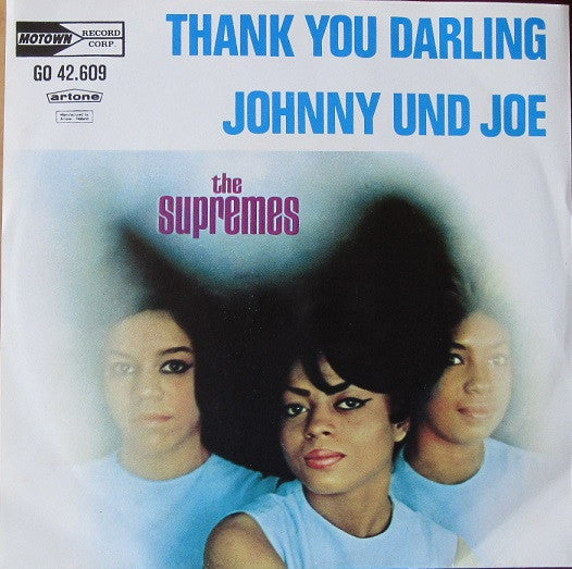The Supremes : Thank You Darling / Johnny Und Joe (7", Single)