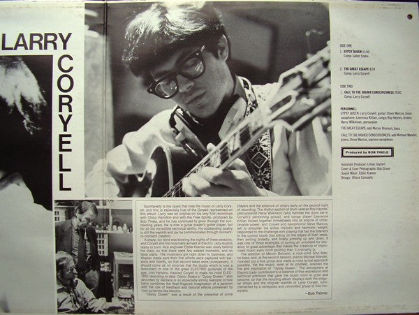 Larry Coryell : Barefoot Boy (LP, Album, Gat)