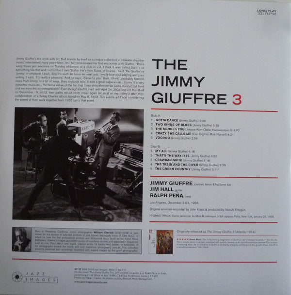 The Jimmy Giuffre Trio : The Jimmy Giuffre 3 (LP, Album, Mono, Ltd, RE, 180)