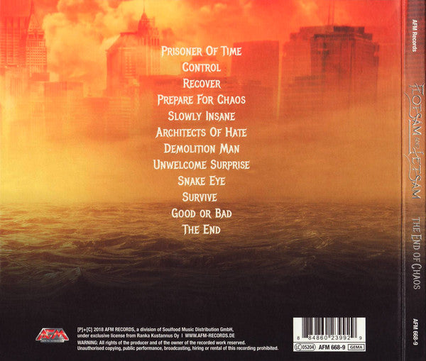 Flotsam And Jetsam : The End Of Chaos (CD, Album, Ltd, Dig)