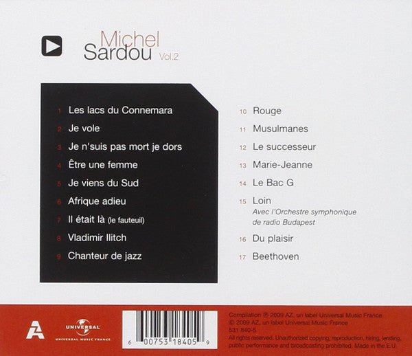 Michel Sardou : Michel Sardou Vol.2 (CD, Comp)