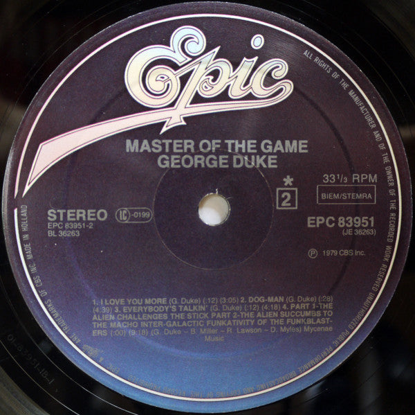 George Duke : Master Of The Game (LP, Album)