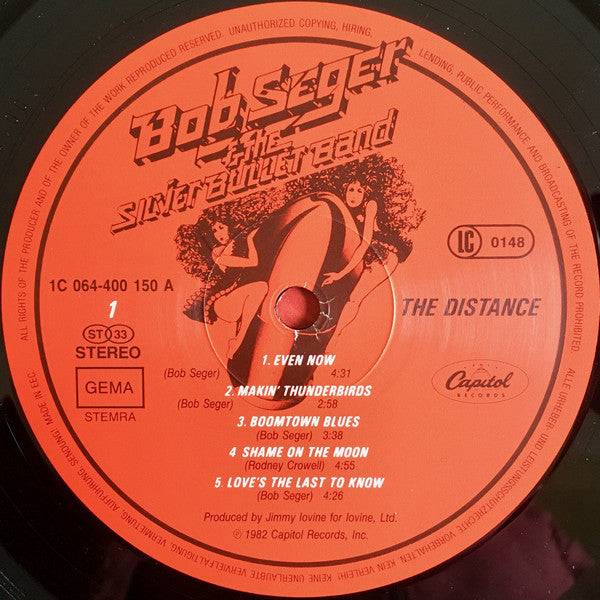 Bob Seger And The Silver Bullet Band : The Distance (LP, Album)