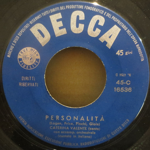 Caterina Valente : Till / Personalità (7")