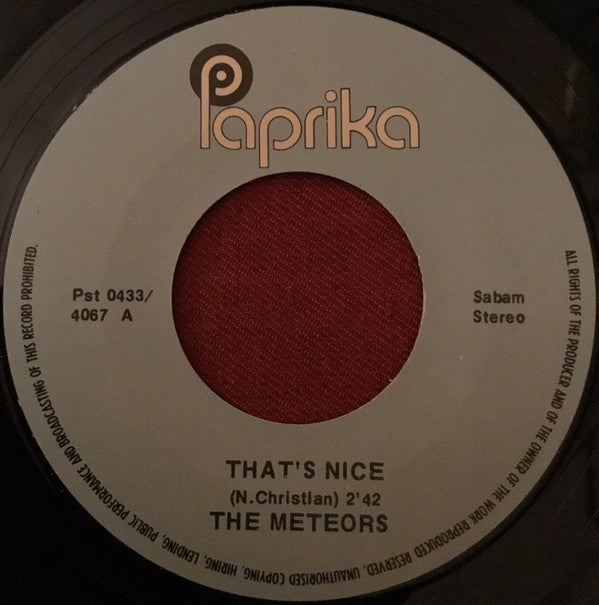 Meteors : That‘s nice  (7", Single)