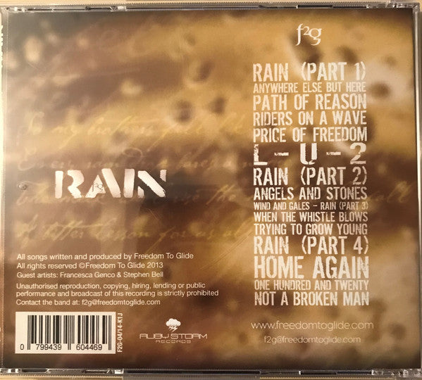 Freedom To Glide : Rain (CD, Album, RE)