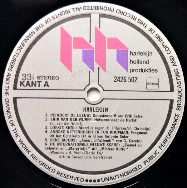 Various : Harlekijn (LP, Comp)