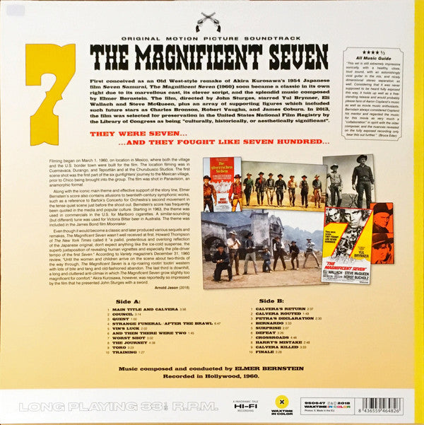 Elmer Bernstein : The Magnificent Seven (LP, Ltd, 180)