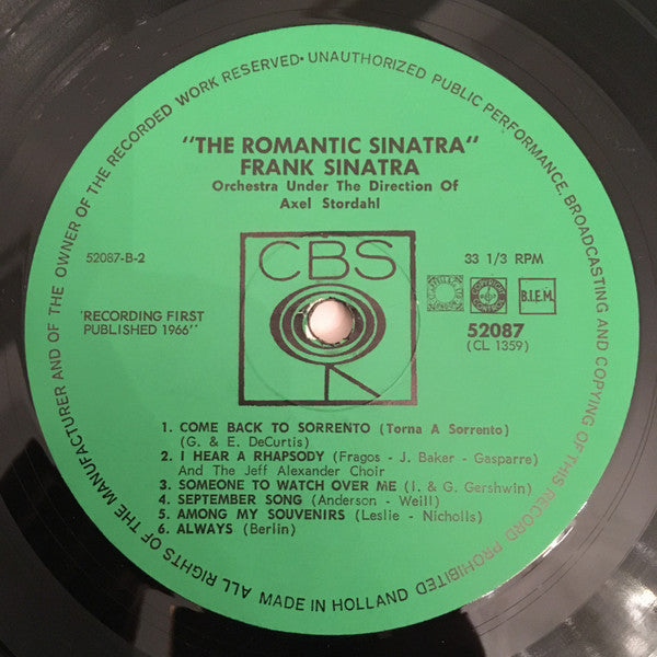 Frank Sinatra : The Romantic Sinatra (LP, Comp)