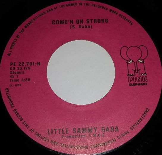 Little Sammy Gaha : Rock 'N' Roll Is Back Again (7", Single)