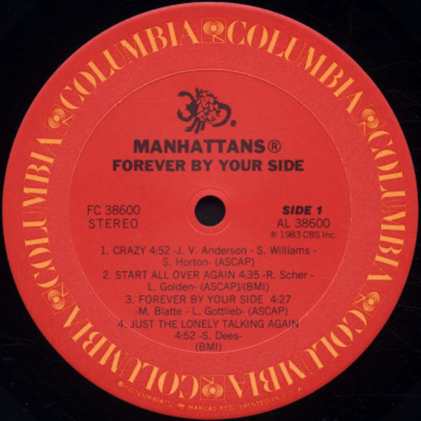 Manhattans : Forever By Your Side (LP, Album)