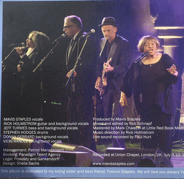 Mavis Staples : Live In London (CD, Album)