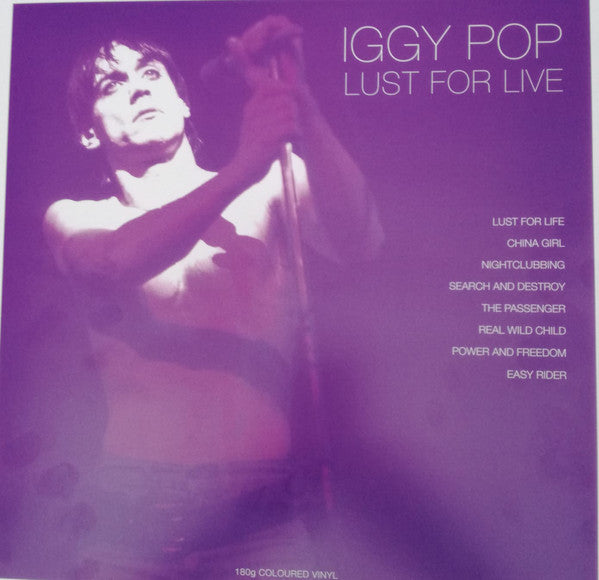 Iggy Pop : Lust For Live (LP, Unofficial, Whi)