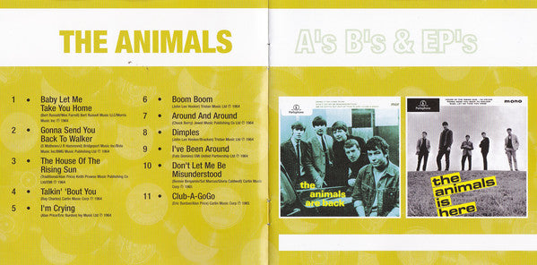 The Animals : A's B's & EP's (CD, Comp, RE)