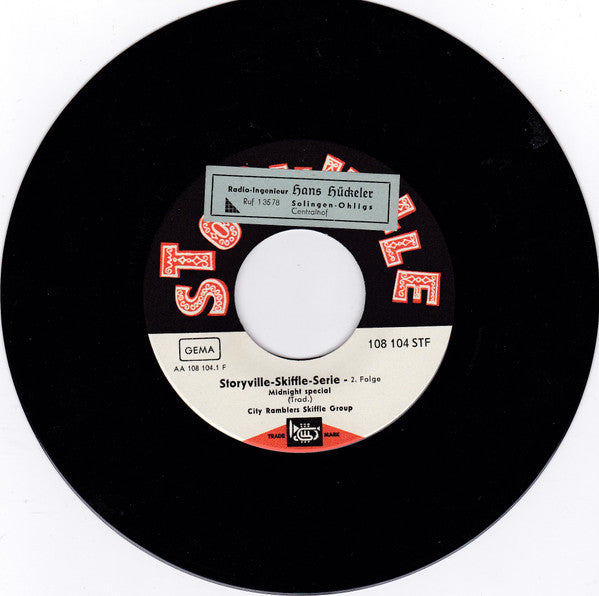 City Ramblers Skiffle Group : Midnight Special / We Shall Not Be Moved (7", Single)