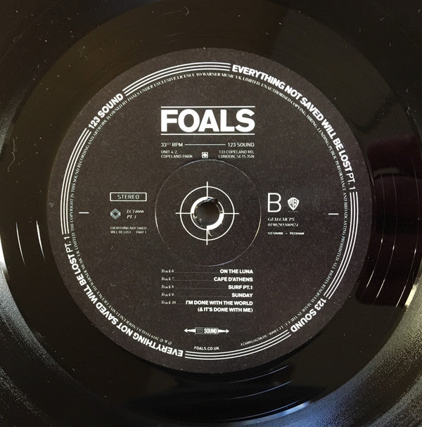 Foals : Everything Not Saved Will Be Lost: Part 1 (LP, Album)