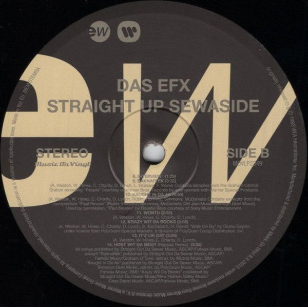 Das EFX : Straight Up Sewaside (LP, Album, RE)