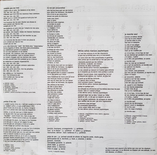 Jean-Jacques Goldman : Non Homologué (LP, Album, RE, RM + 12", Maxi, RE)