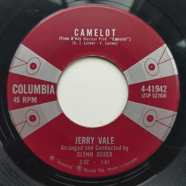 Jerry Vale : Camelot (7", Single)