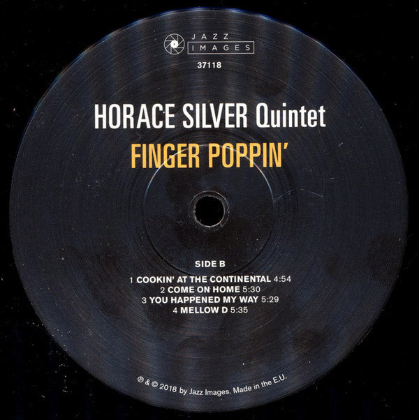 The Horace Silver Quintet : Finger Poppin' (LP, Album, RE, 180)