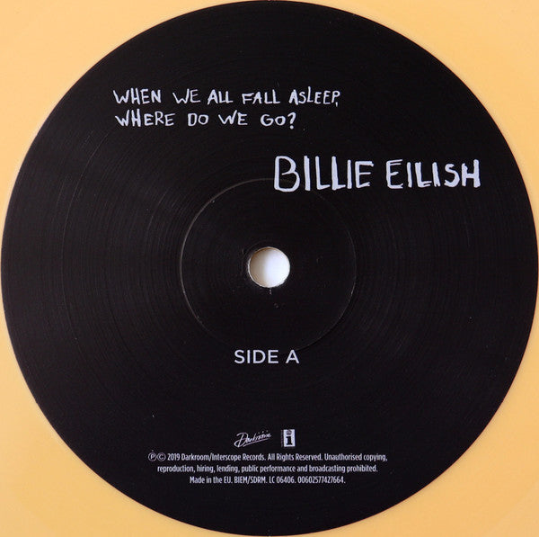Billie Eilish : When We All Fall Asleep, Where Do We Go? (LP, Album, Yel)