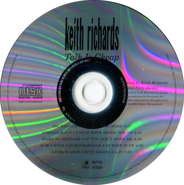 Keith Richards : Talk Is Cheap (2xCD, Album, Dlx, RE, RM, Dig)