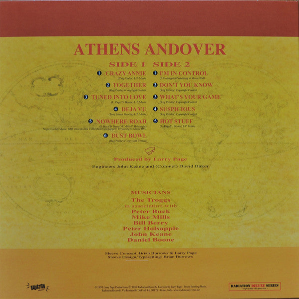 The Troggs : Athens Andover (LP, Album, Ltd, RE, 180)