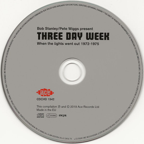 Bob Stanley / Pete Wiggs : Three Day Week (When The Lights Went Out 1972-1975) (CD, Comp, Mono)