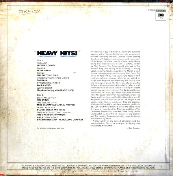 Various : Heavy Hits! (LP, Comp, San)