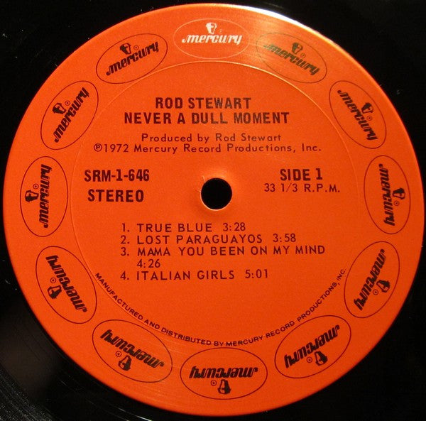 Rod Stewart : Never A Dull Moment (LP, Album)