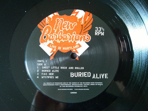 The New Barbarians : Live In Maryland - Buried Alive (3xLP, Album, Col)