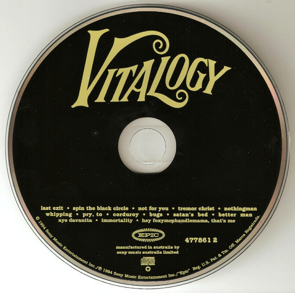 Pearl Jam : Vitalogy (CD, Album, RP)