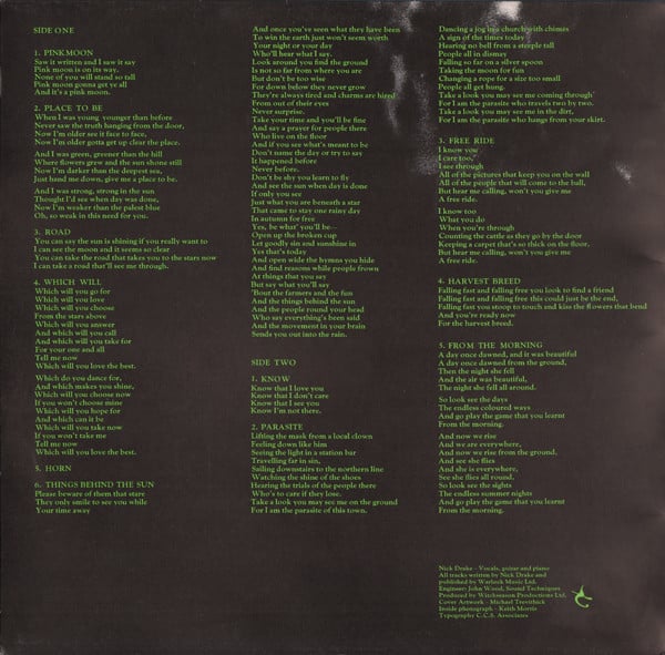 Nick Drake : Pink Moon (LP, Album)