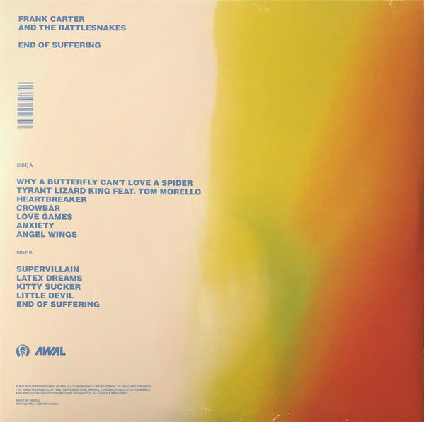 Frank Carter And The Rattlesnakes* : End Of Suffering (LP, Album, Ltd, Cle)
