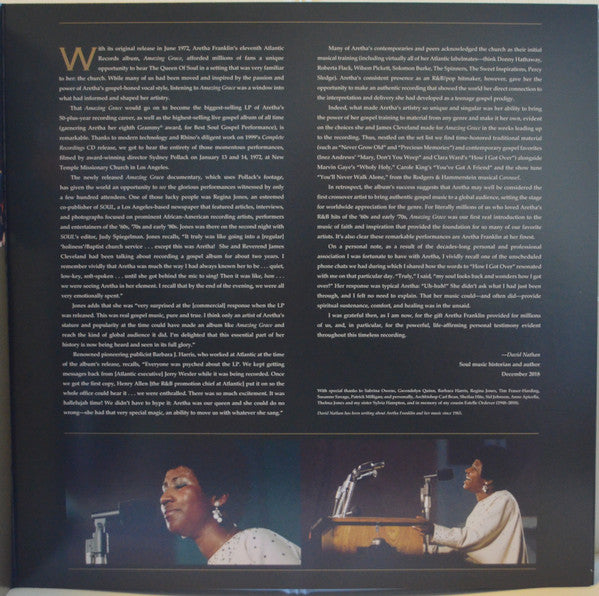 Aretha Franklin : Amazing Grace The Complete Recordings (4xLP, Album, Dlx, 180)