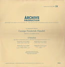 Georg Friedrich Händel Haendel, Handel Ferdinand Conrad, Johannes Koch, Hugo Ruf : 4 Sonaten (LP)