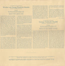 Georg Friedrich Händel Haendel, Handel Ferdinand Conrad, Johannes Koch, Hugo Ruf : 4 Sonaten (LP)