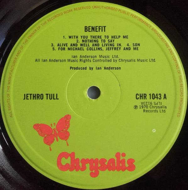 Jethro Tull : Benefit (LP, Album, RE, Gre)